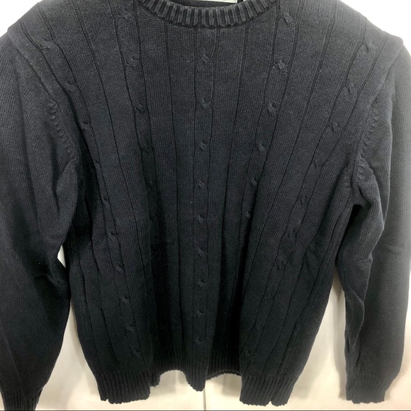 Oscar De La Renta Navy Sweater L - Picture 4 of 4